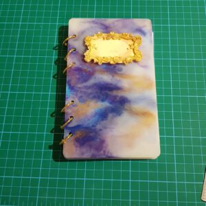 Vintage marble Resin Notebook (slim)