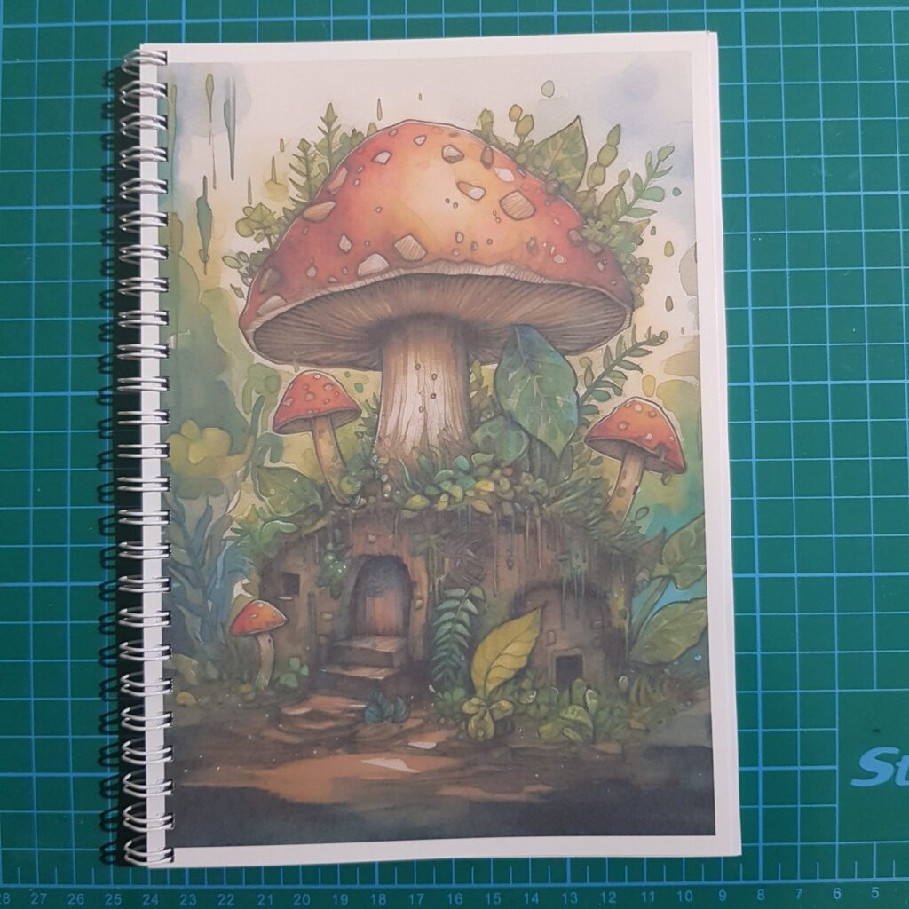 Mushroom House Notebook spiral