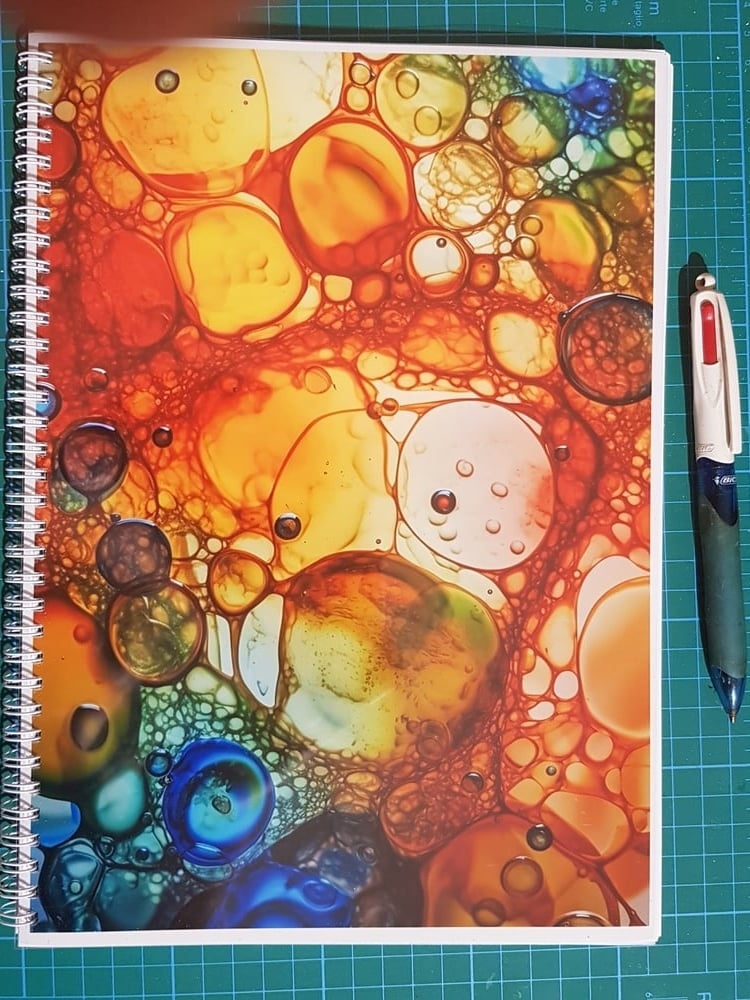 Abstract Fluid Art 13 Spiral Notebook Α4 - Image 3