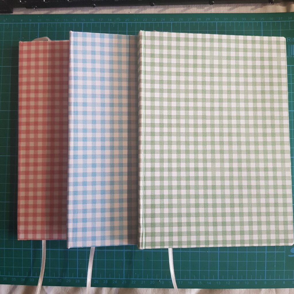 Plaid Hardcover handmade Notebook